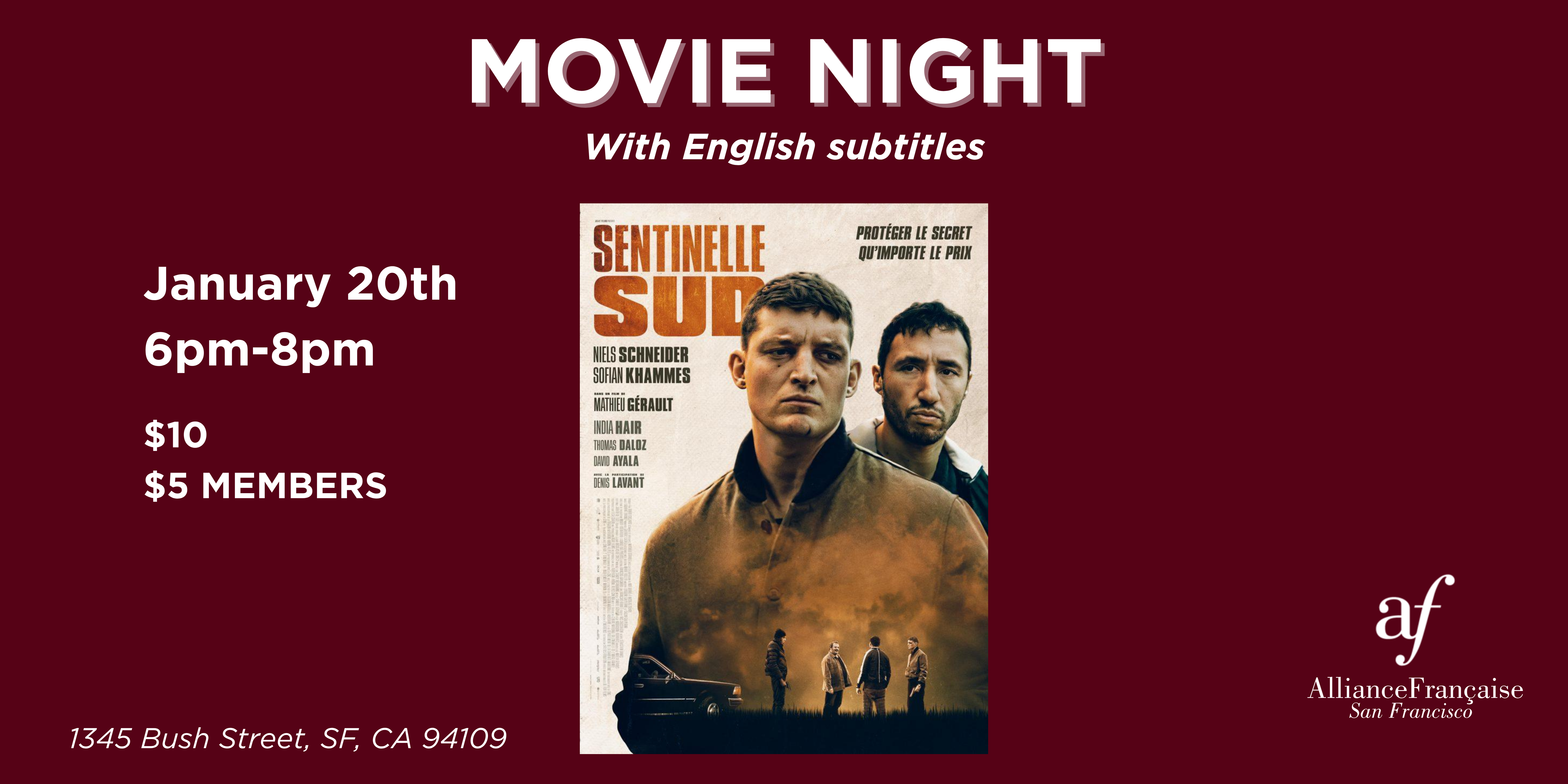 Movie Night: Sentinelle Sud - January 20 2026