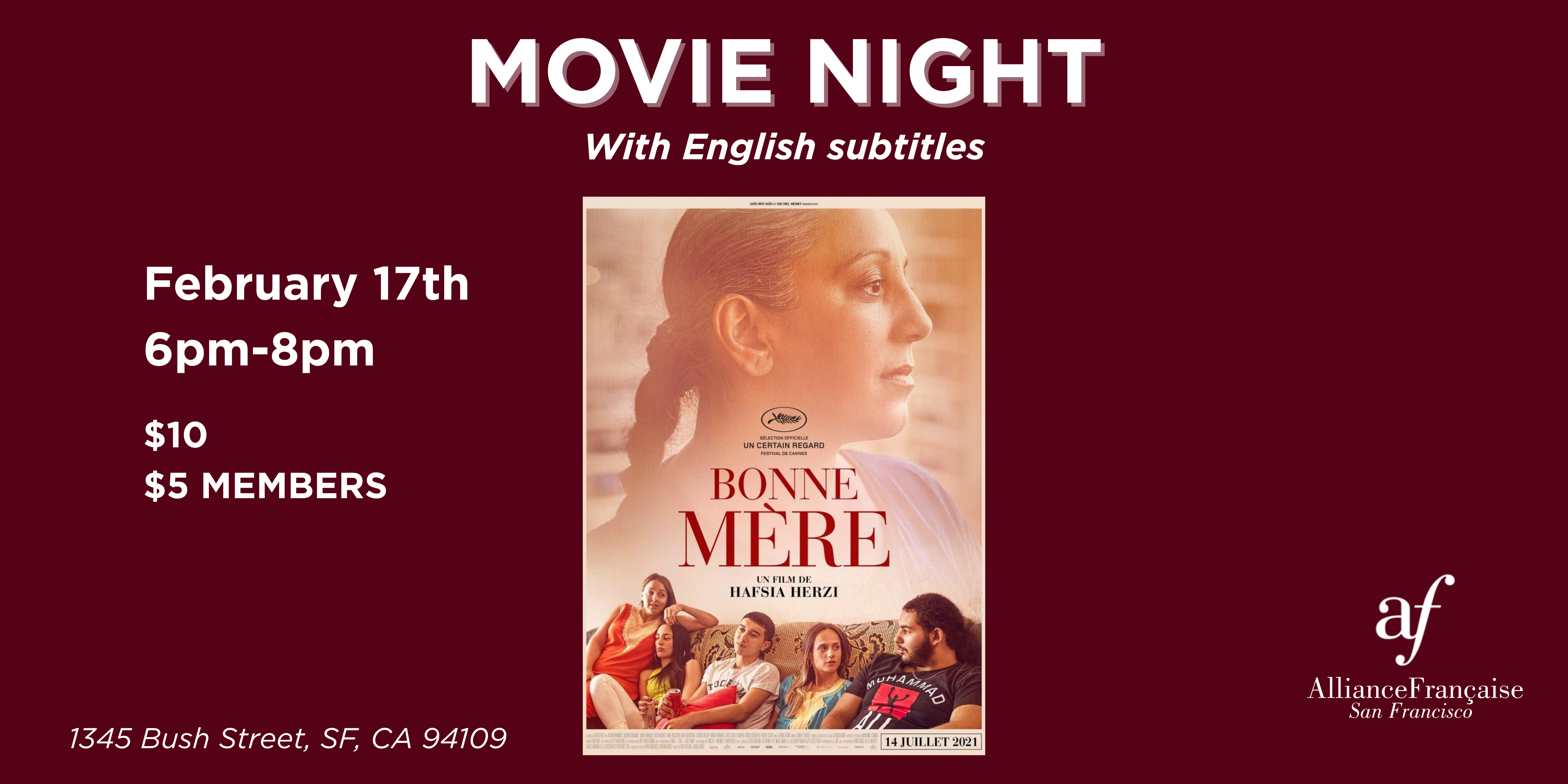 Movie Night: Bonne mère - February 17 2026