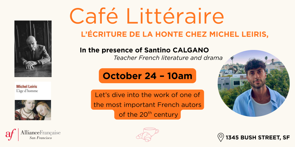 Café Littéraire with Santino Calcagno - October 24 2025