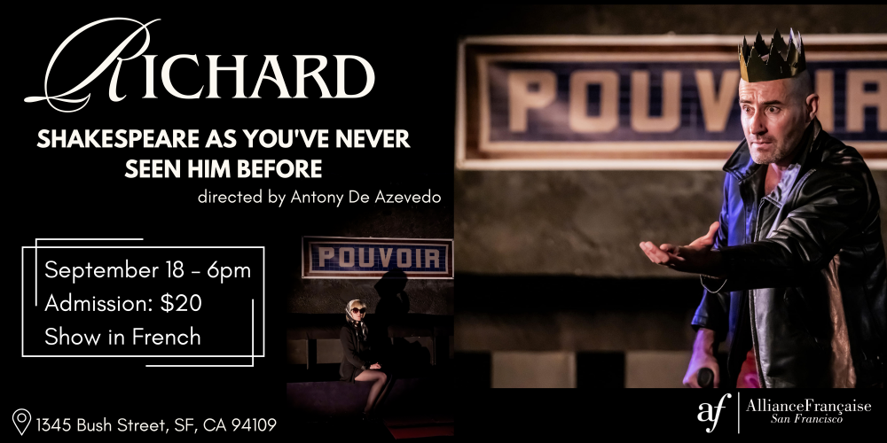 Theatre play RICHARD – A contemporary adaptation of Shakespeare on Sept 18