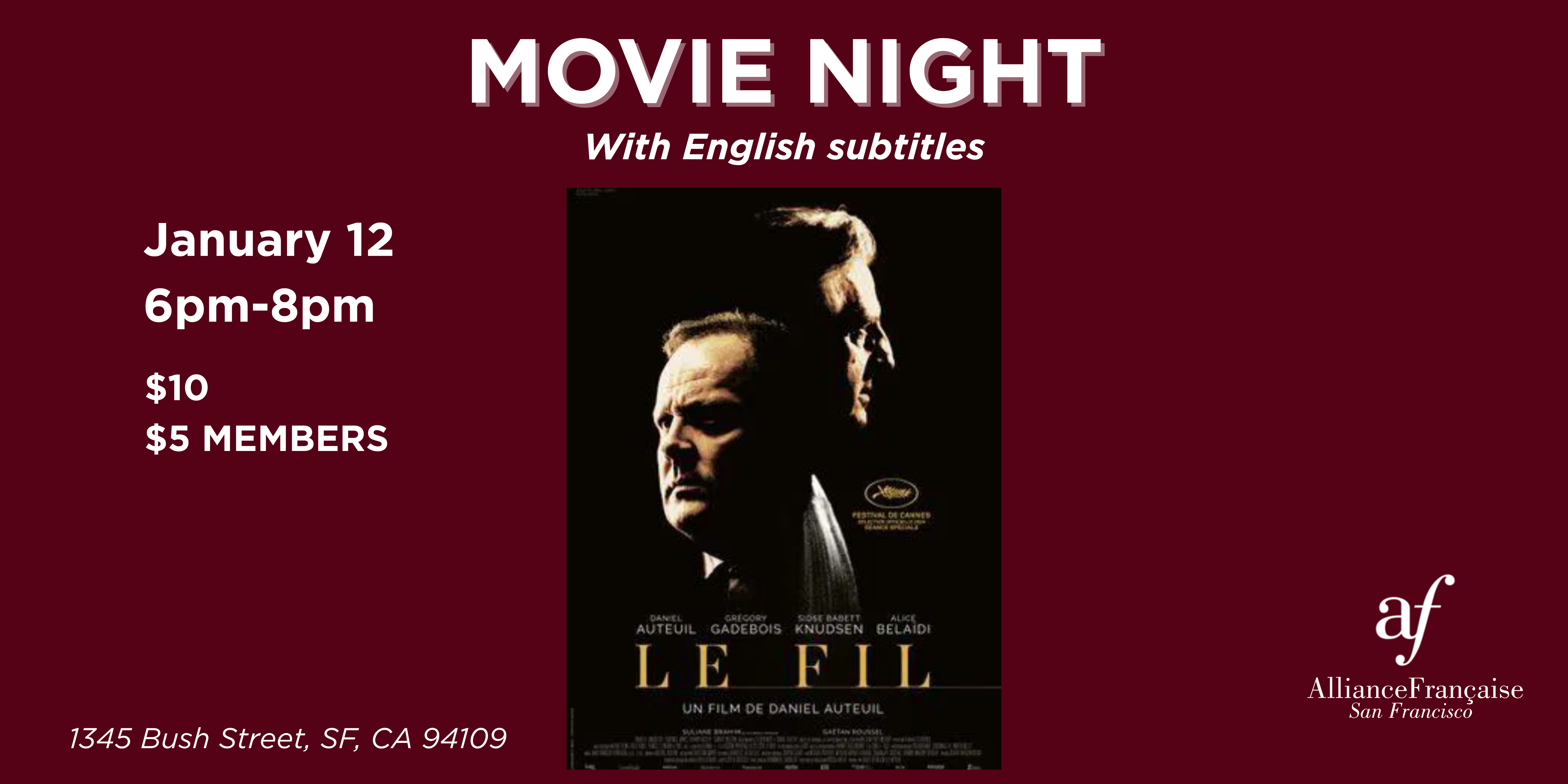 Movie Night: Le fil - January 12 2027