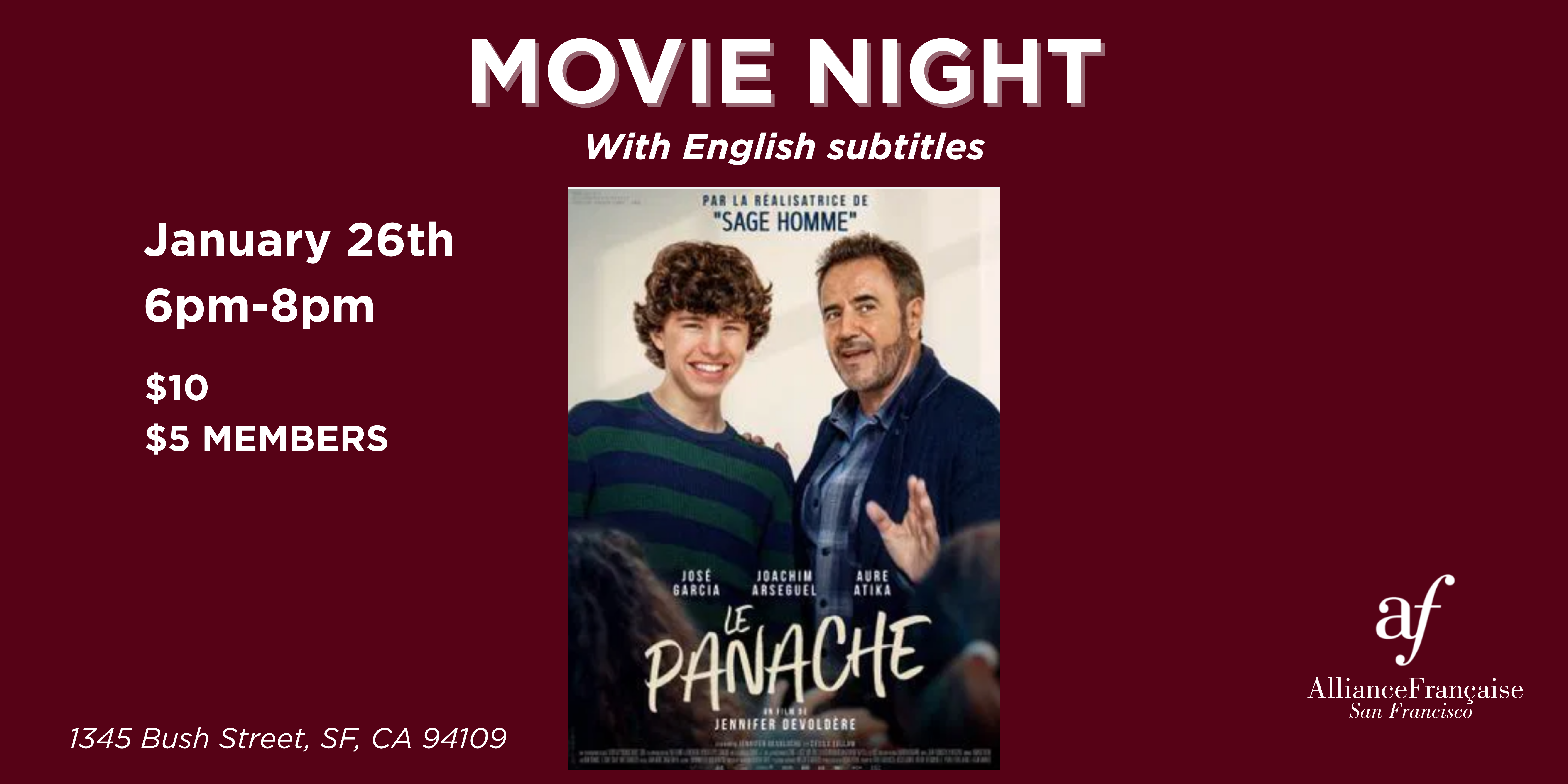 Movie Night: Le Panache - January 26th 2027