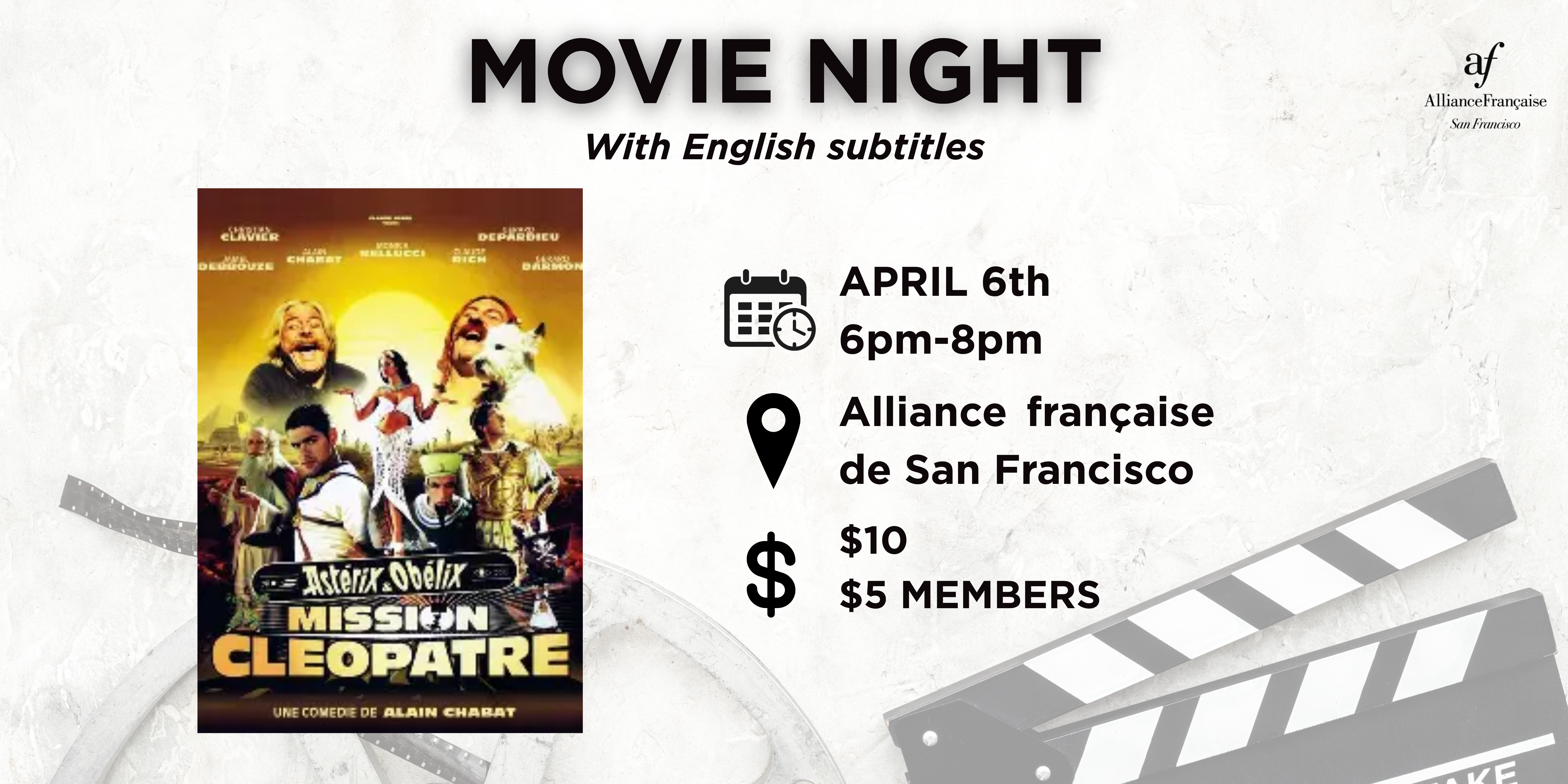 Movie Night - Astérix et Obélix Mission Cléopâtre, April 6 2027