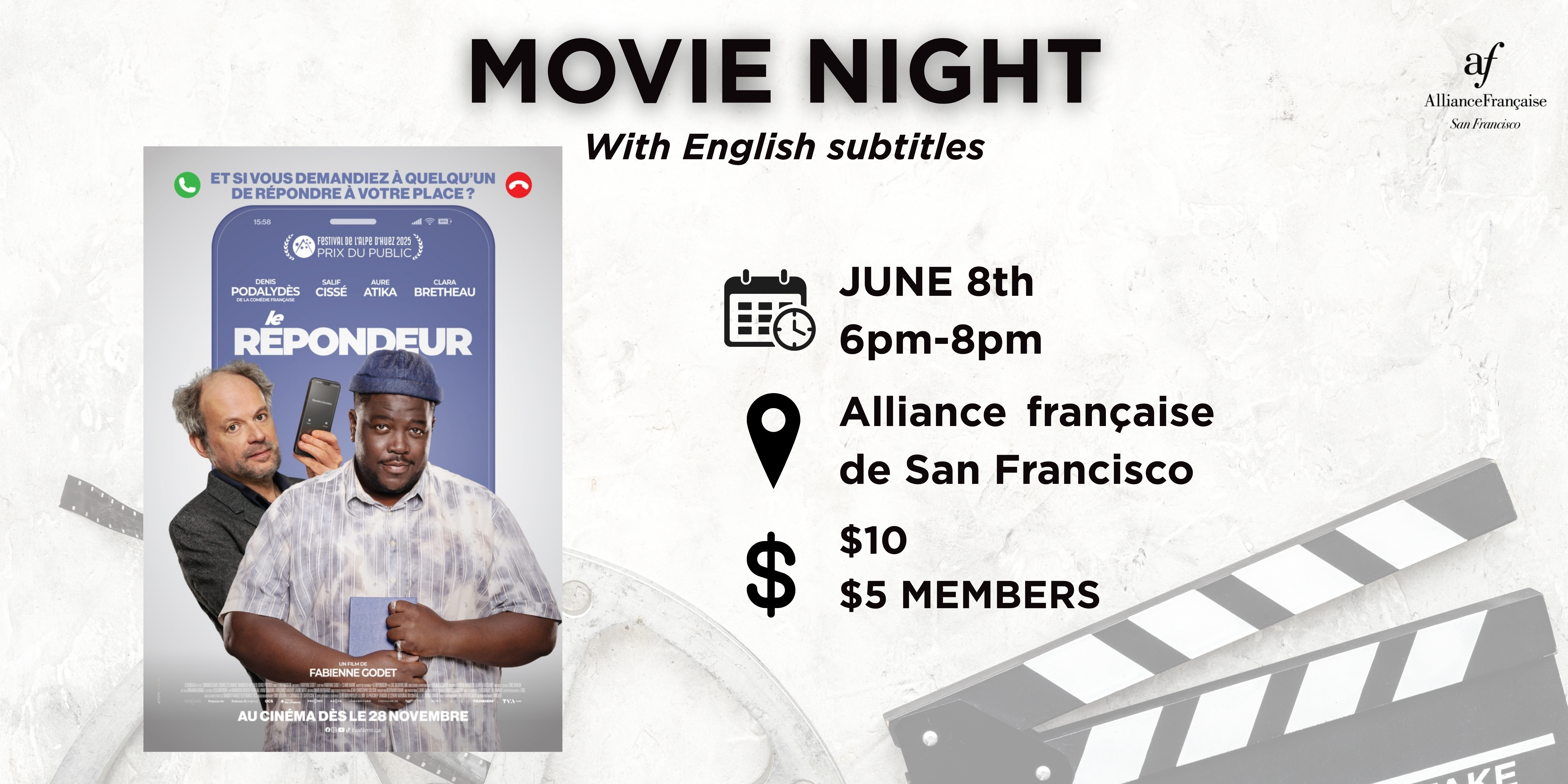 Movie Night - Le Répondeur, June 8 2027
